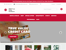 Tablet Screenshot of mmhardwarerental.com